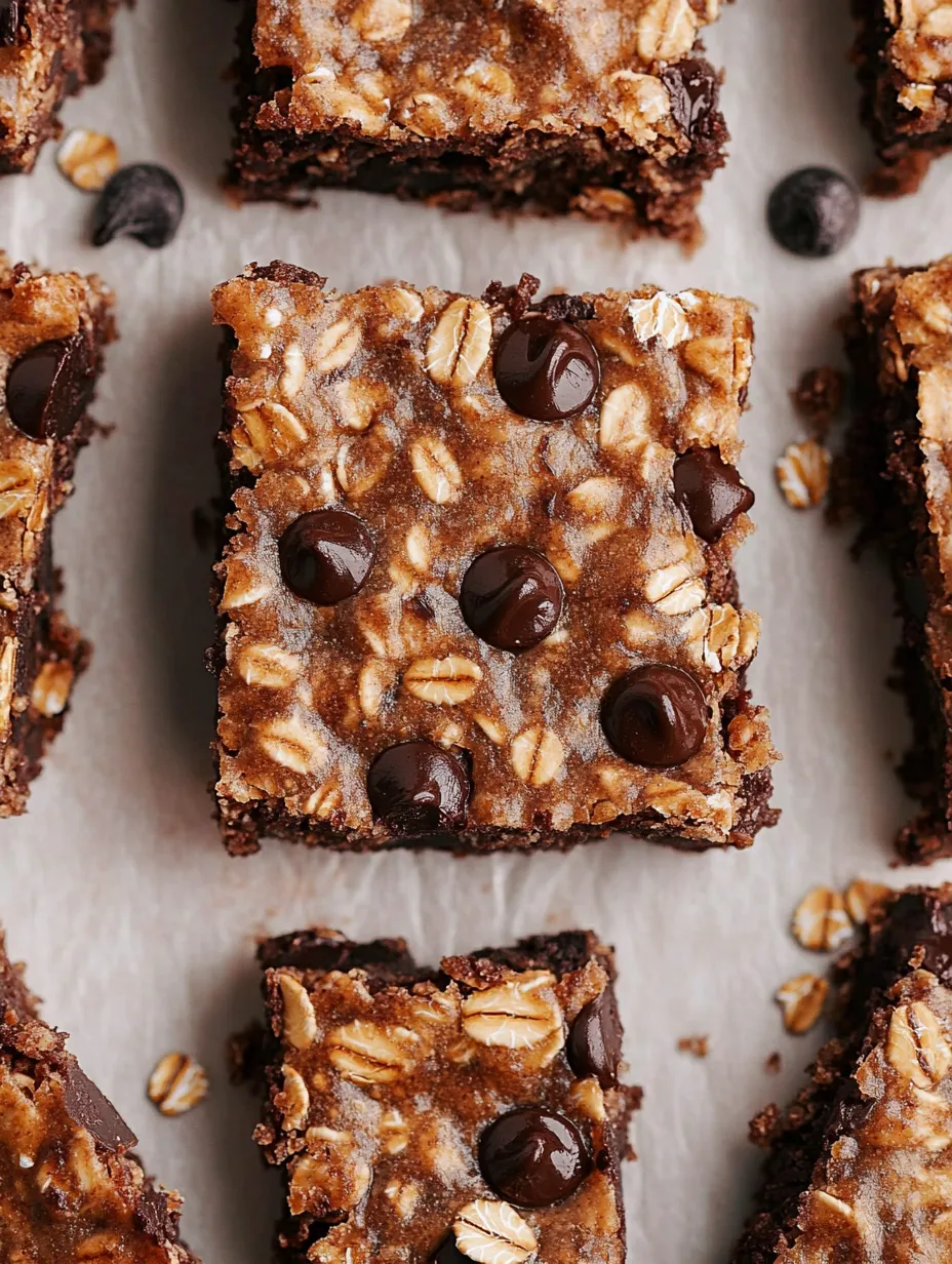 Easy Healthy Chocolate Chip Oatmeal Bars