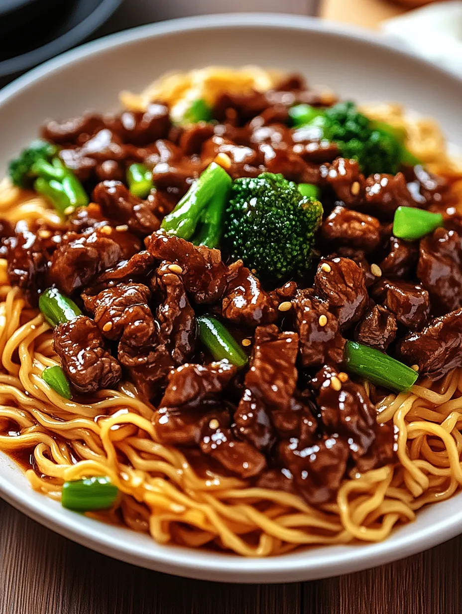 Easy Sticky Beef Noodles