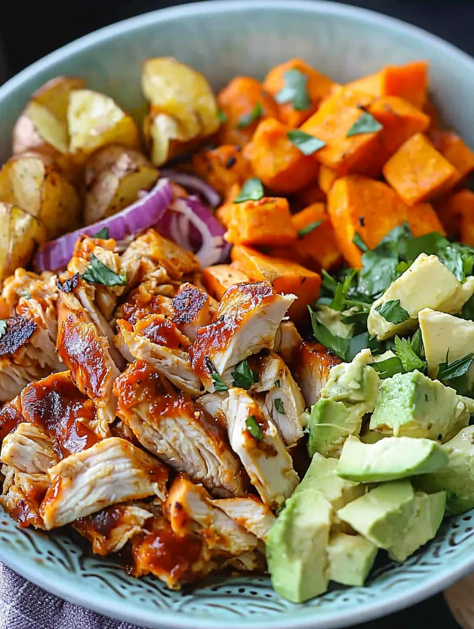 BBQ Chicken Sweet Potato Bowl Recipe