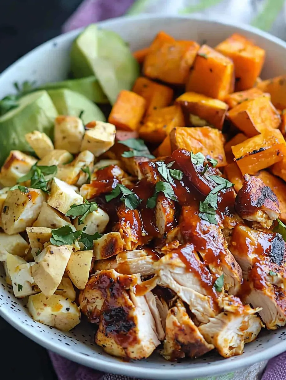 Easy BBQ Chicken Sweet Potato Bowl Recipe