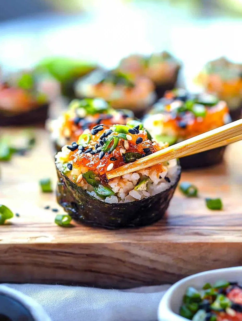 Easy Viral TikTok Baked Sushi Cups Recipe