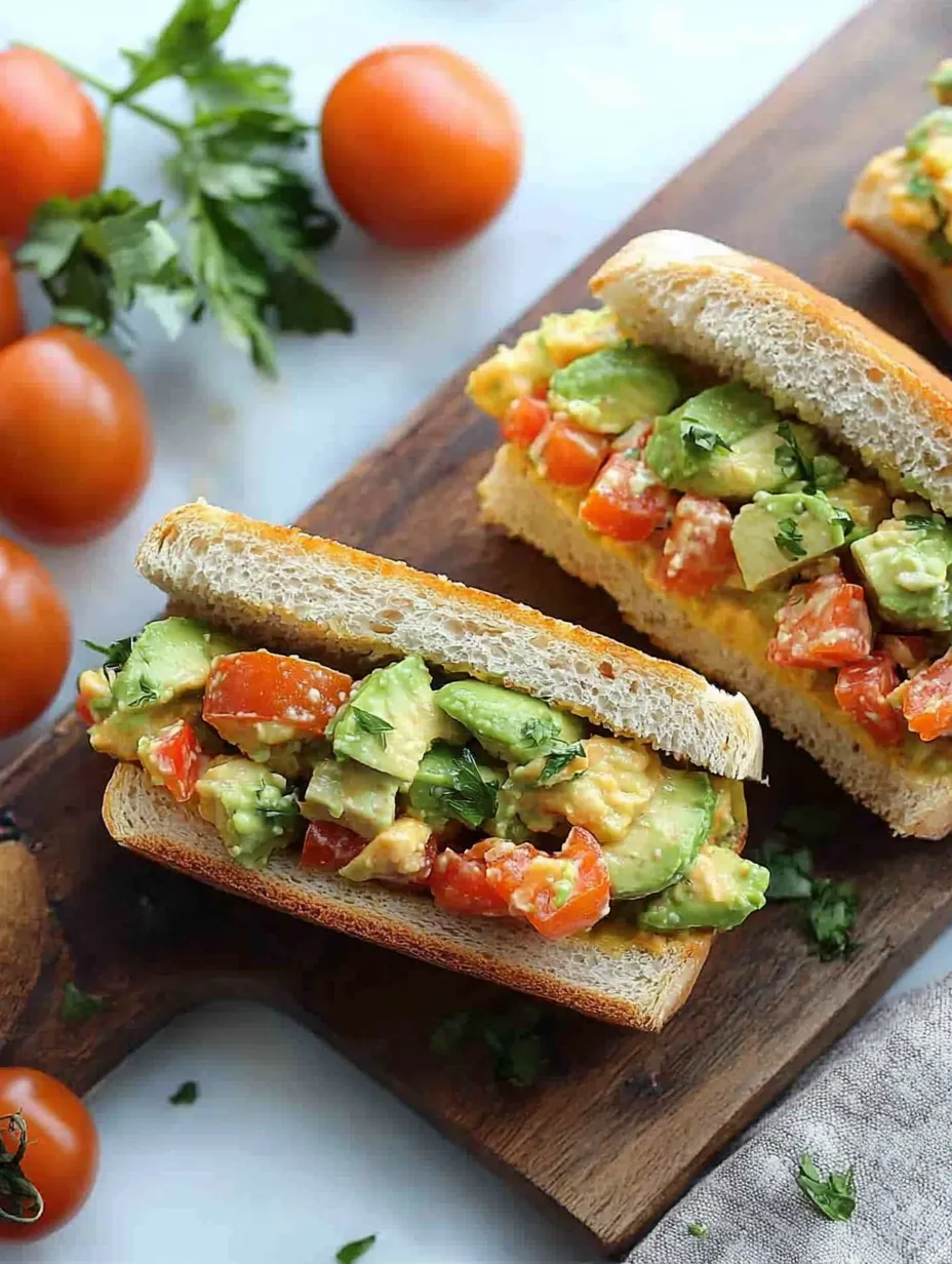 Avocado Salad Sandwiches Recipe