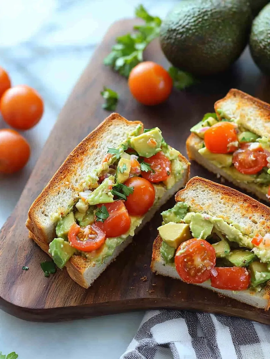 Easy Avocado Salad Sandwiches Recipe