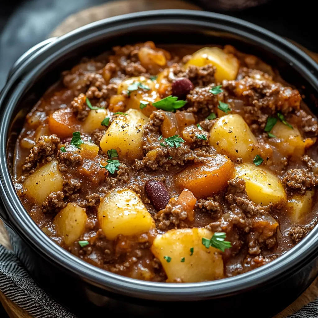 Slow Cooker Cowboy Casserole