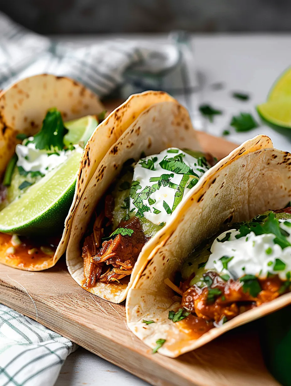 Easy Crockpot Chicken Tacos Recipe