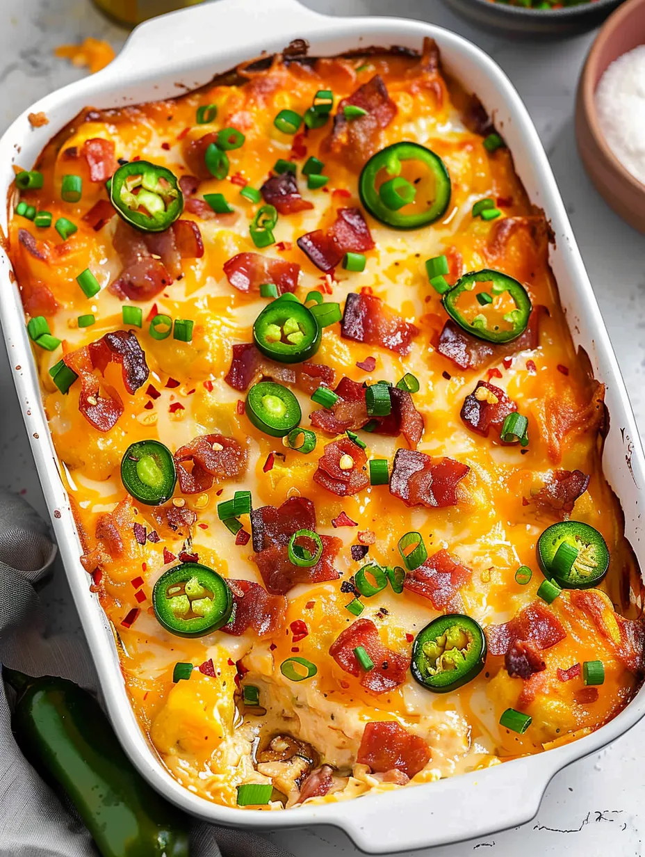 Easy Keto Jalapeno Popper Casserole Recipe