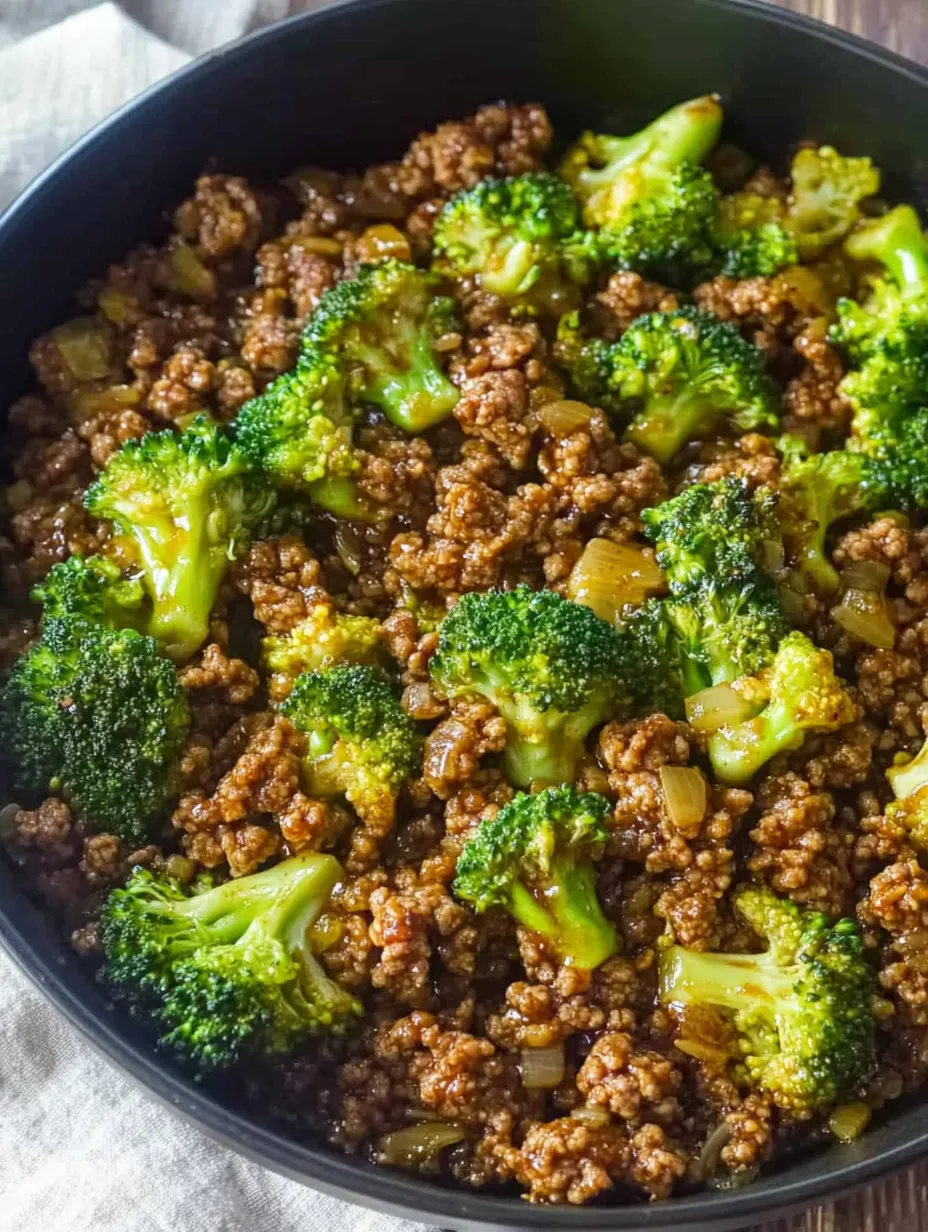 Honey Garlic Ground Beef and Broccoli Recipe