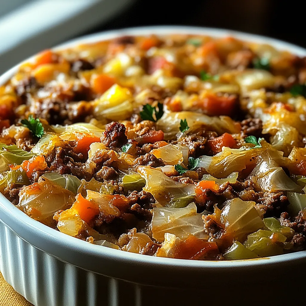 Cabbage Beef Bake