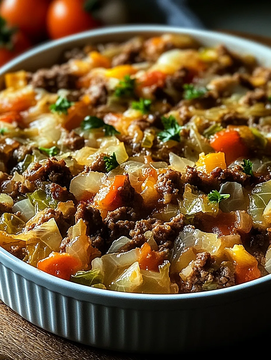 Cabbage Beef Bake Recipe