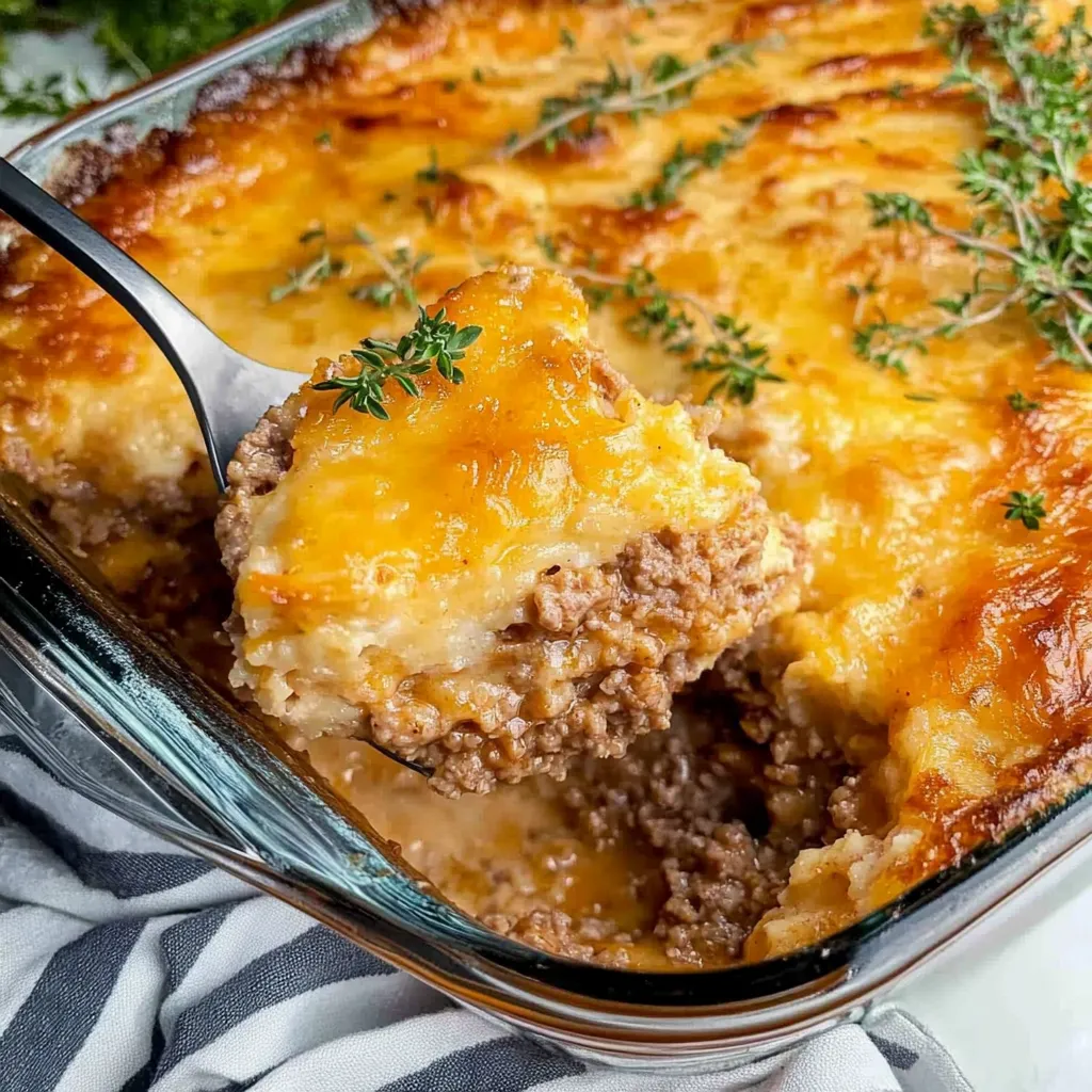 Cheddar Bay Ground Beef Cobbler