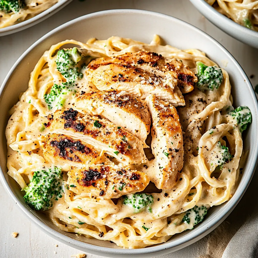 Low Calorie Chicken Alfredo