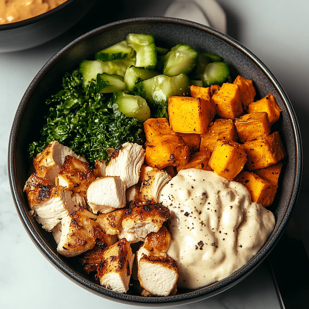 Chicken and Sweet Potato Bowls for Two