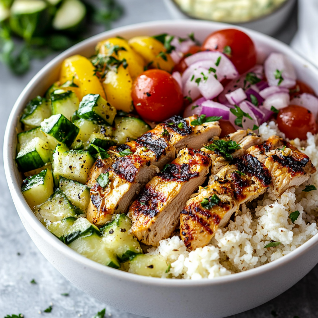 Healthy Greek Chicken Bowls