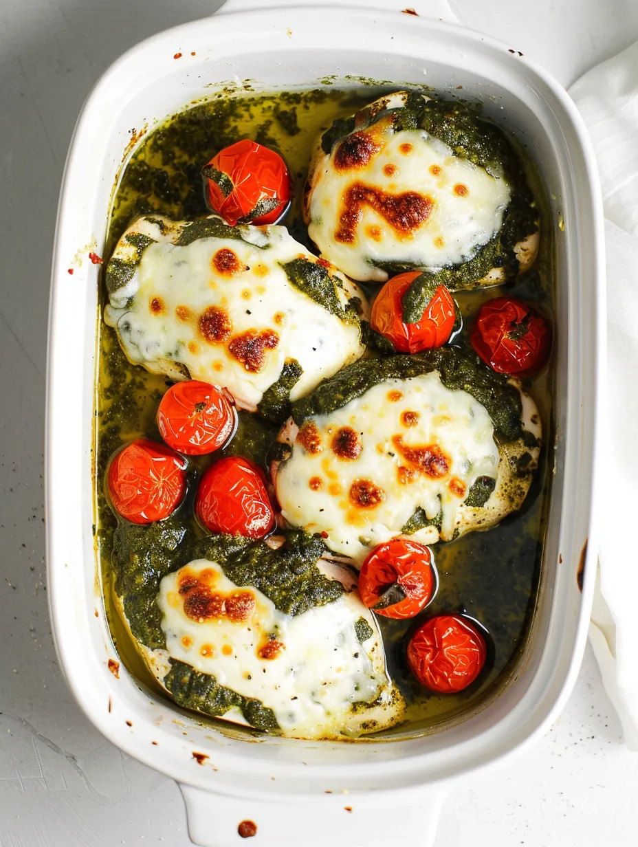 Baked Pesto Mozzarella Chicken Recipe