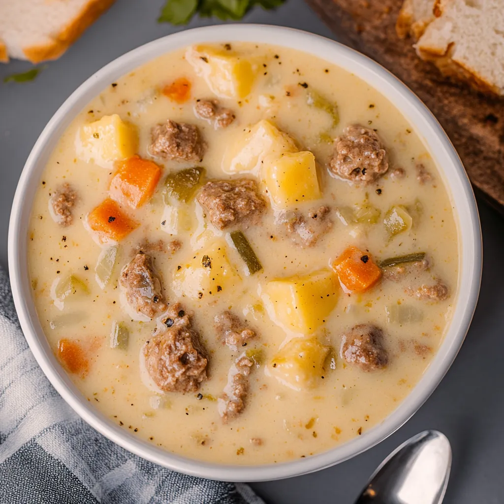 Cheeseburger Soup from Taste of Home