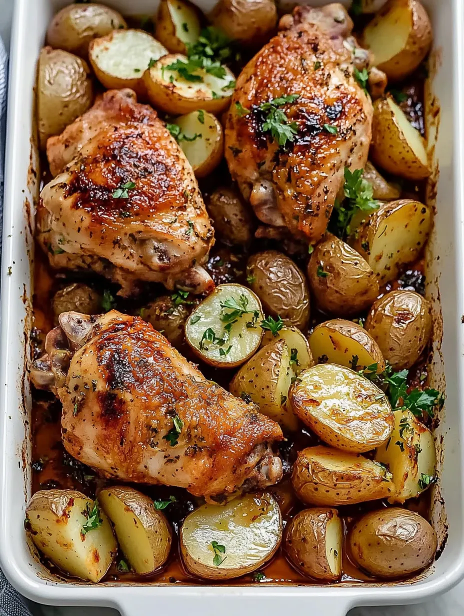 Sheet Pan Chicken and Potatoes Recipe