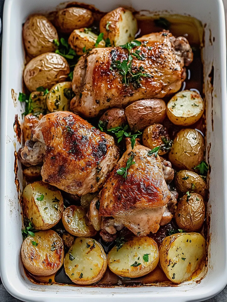 Easy Sheet Pan Chicken and Potatoes