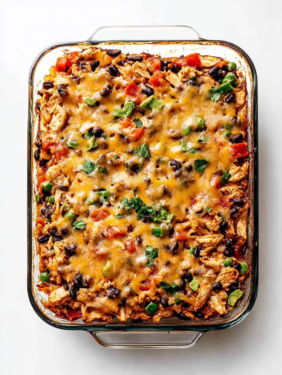 Easy Chicken Burrito Casserole Recipe