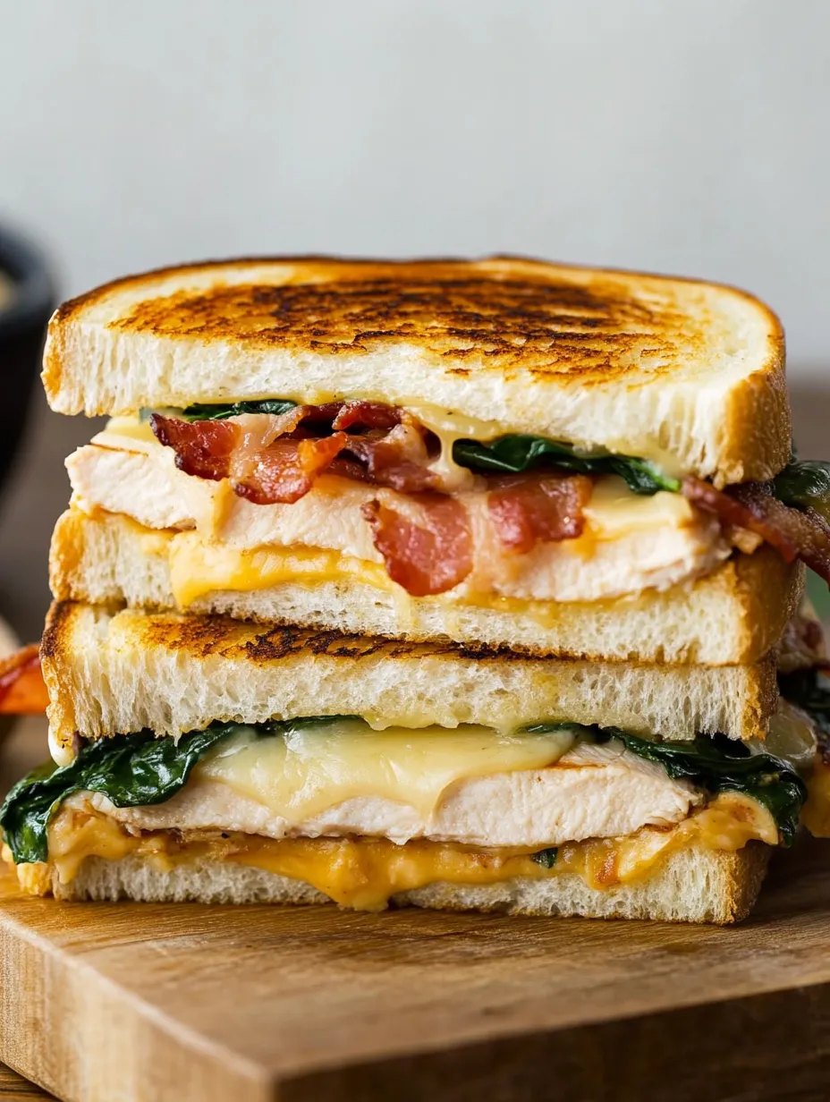 Easy Turkey Melt with Cheddar, Spinach, and Bacon