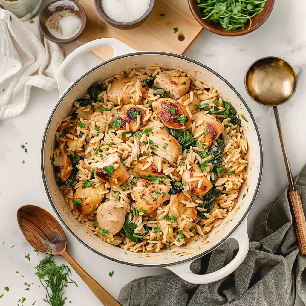 One Pot Chicken Orzo