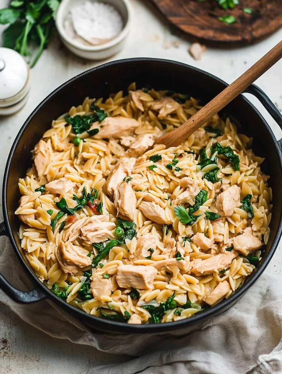 One Pot Chicken Orzo Recipe