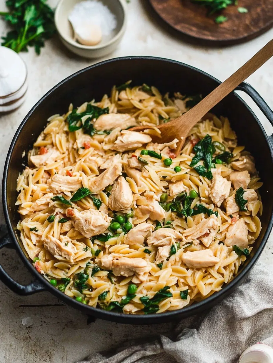 Easy One Pot Chicken Orzo