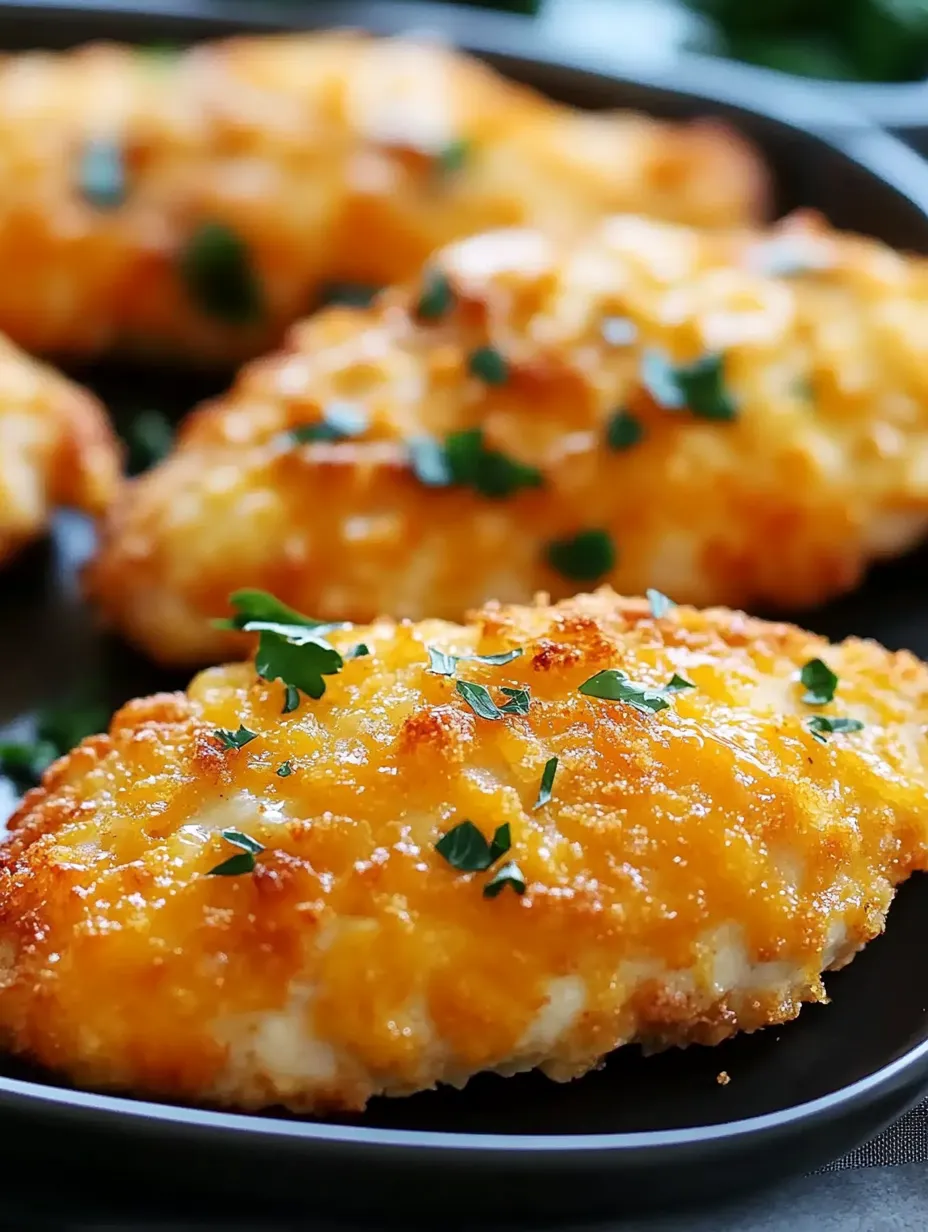 Easy Crispy Cheddar Chicken