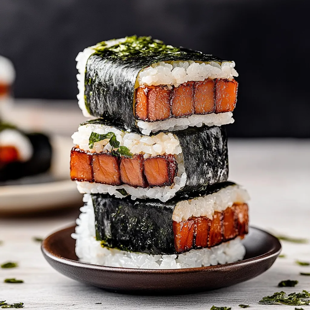 Hawaiian Spam Musubi With Sushi Nori Seaweed Recipe