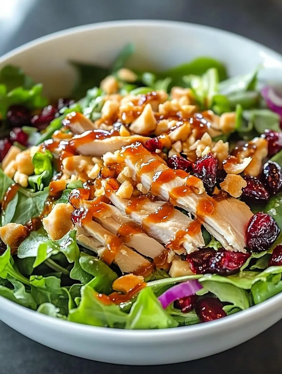 Easy Asian Chicken Cranberry Salad