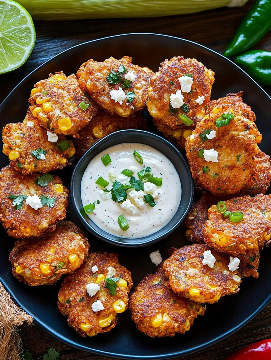 Easy Mexican Street Corn Fritters Recipe