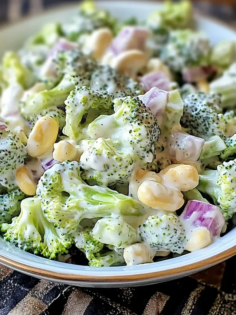 Easy Creamy Broccoli Salad Recipe