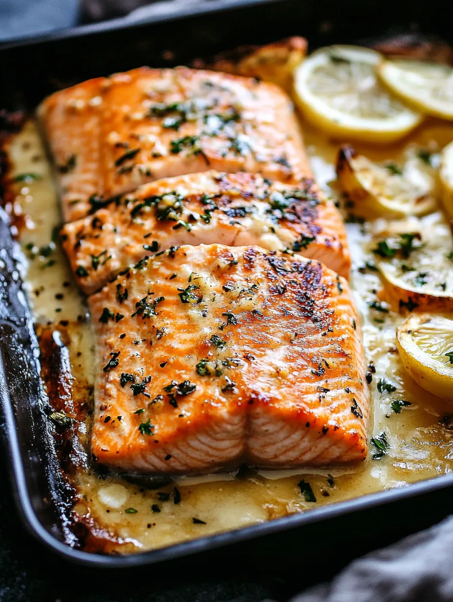 Garlic Butter Baked Salmon Recipe