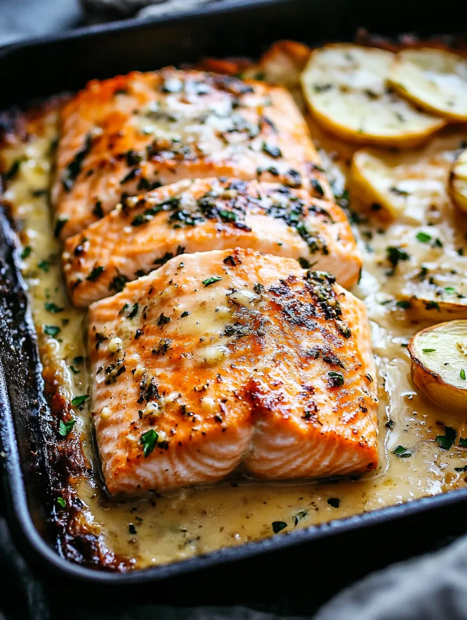 Easy Garlic Butter Baked Salmon Recipe