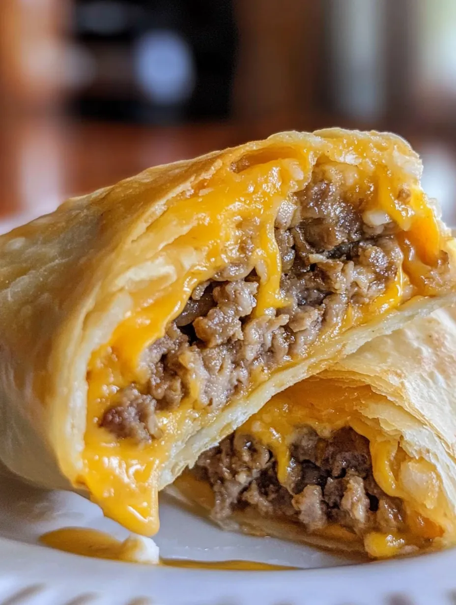 Cheeseburger Egg Rolls Recipe