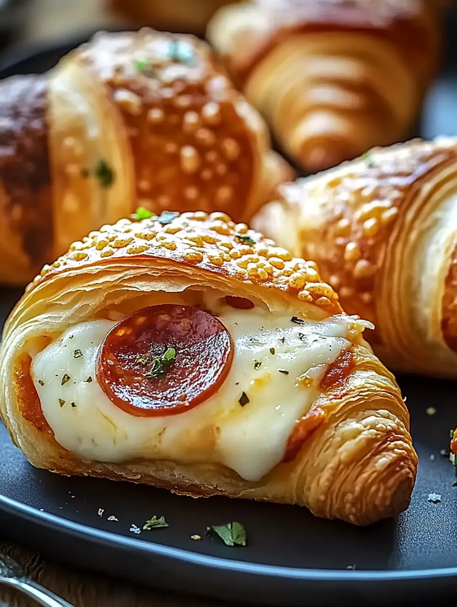 Mozzarella Pepperoni Croissant Rolls Recipe