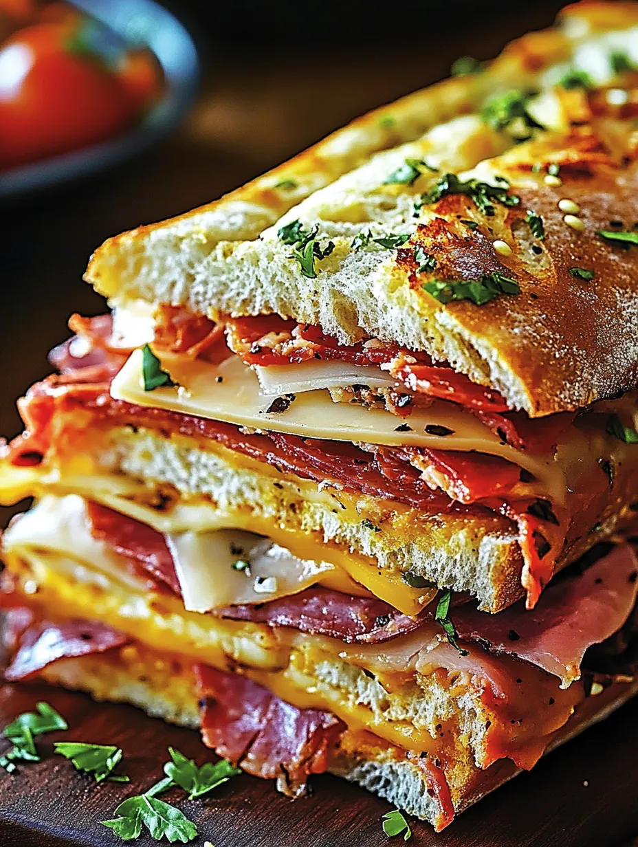 Classic Italian Muffuletta Sandwich Recipe