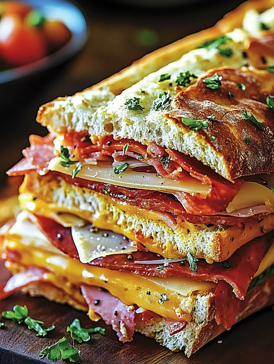 Easy Classic Italian Muffuletta Sandwich Recipe