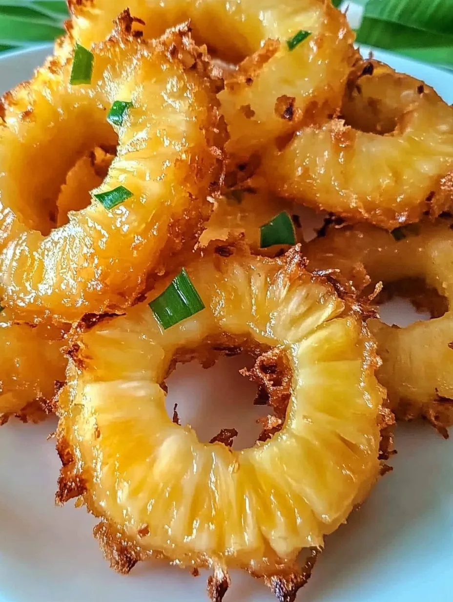 Rum-Soaked Fried Pineapple Recipe