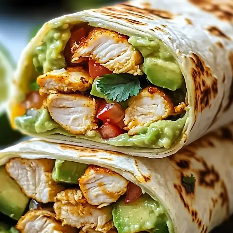 Chicken Avocado Ranch Burritos