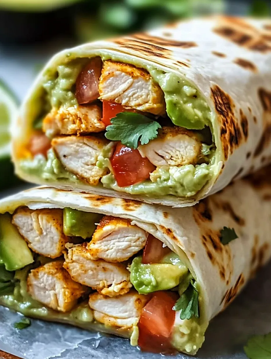 Chicken Avocado Ranch Burritos Recipe