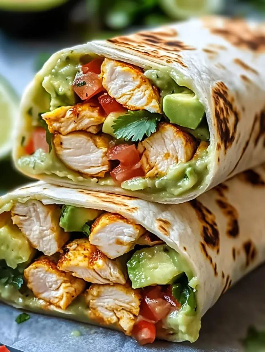 Easy Chicken Avocado Ranch Burritos Recipe