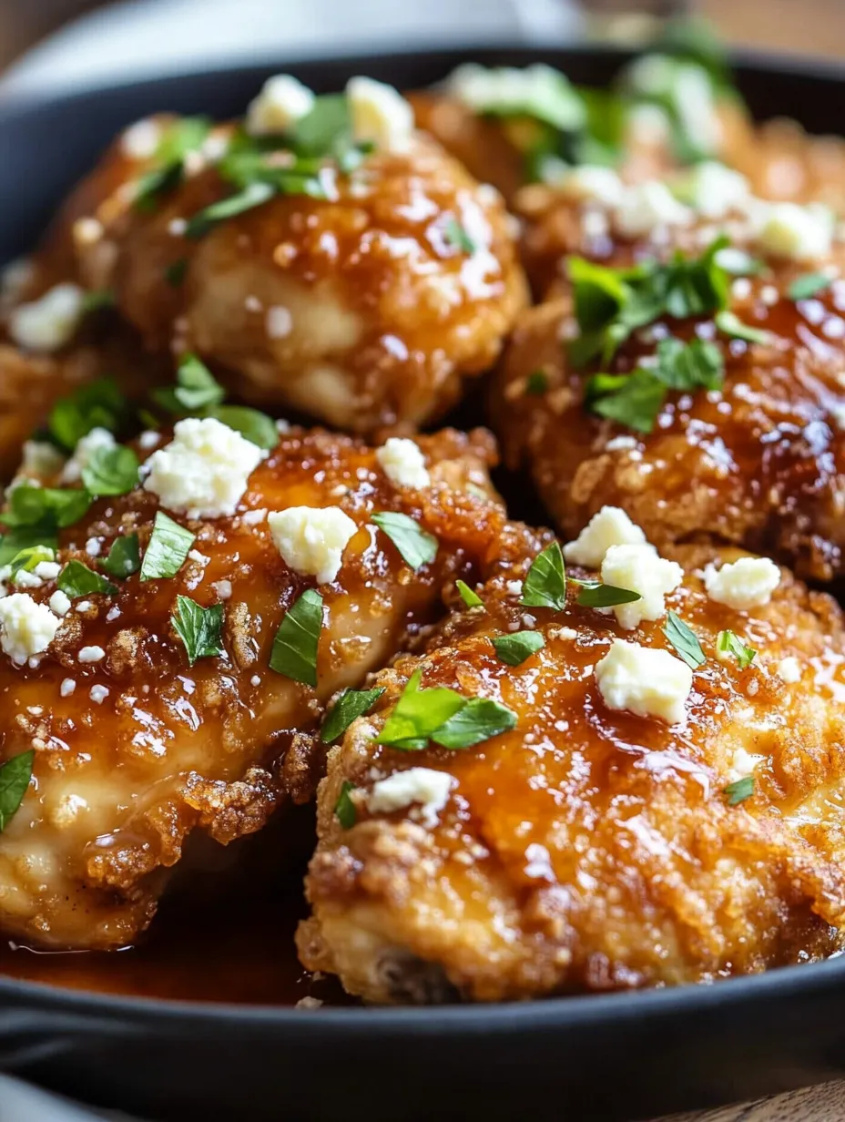 Easy Crispy Hot Honey Feta Chicken Recipe