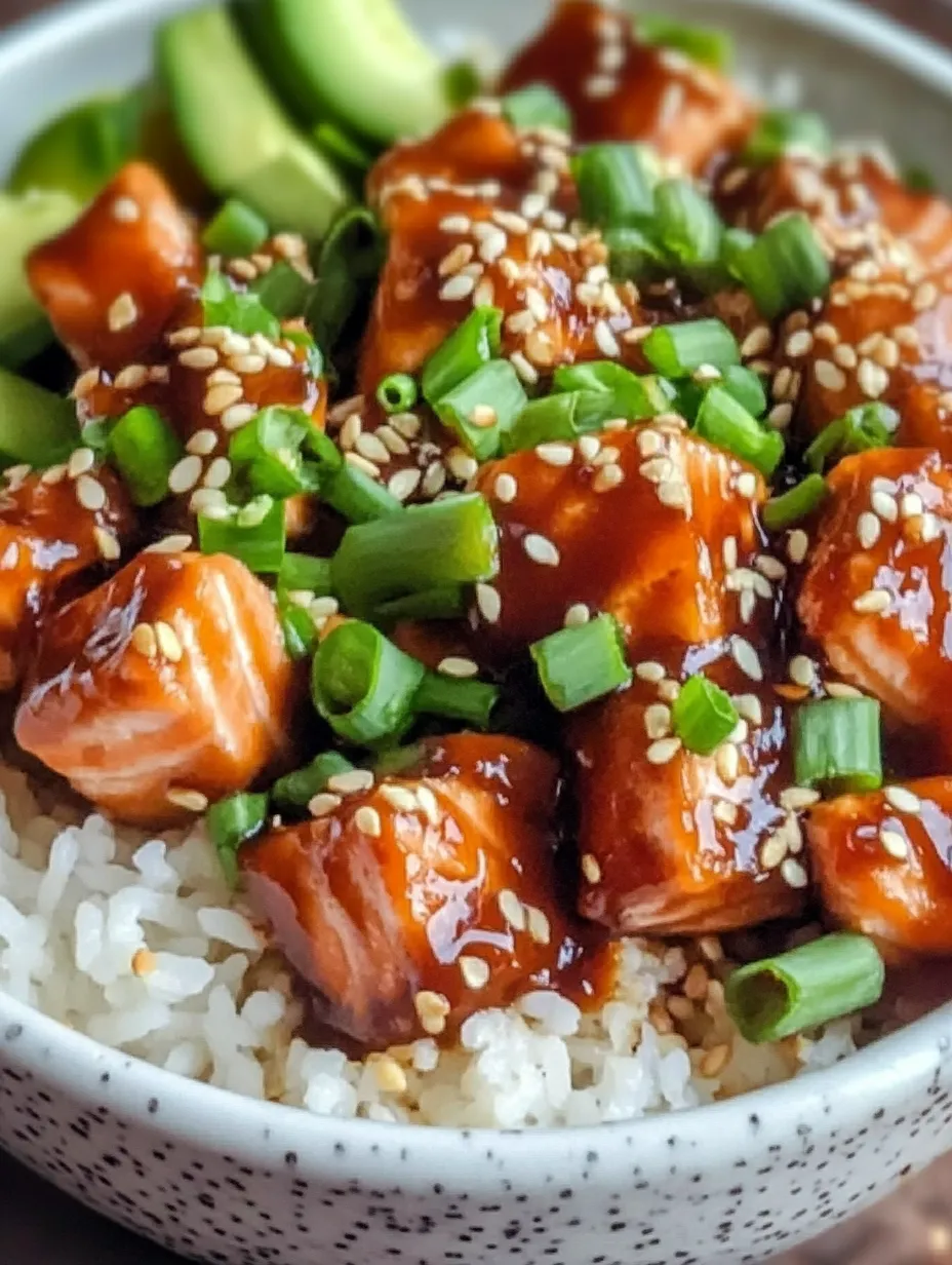 Honey Sriracha Salmon Bowls Recipe