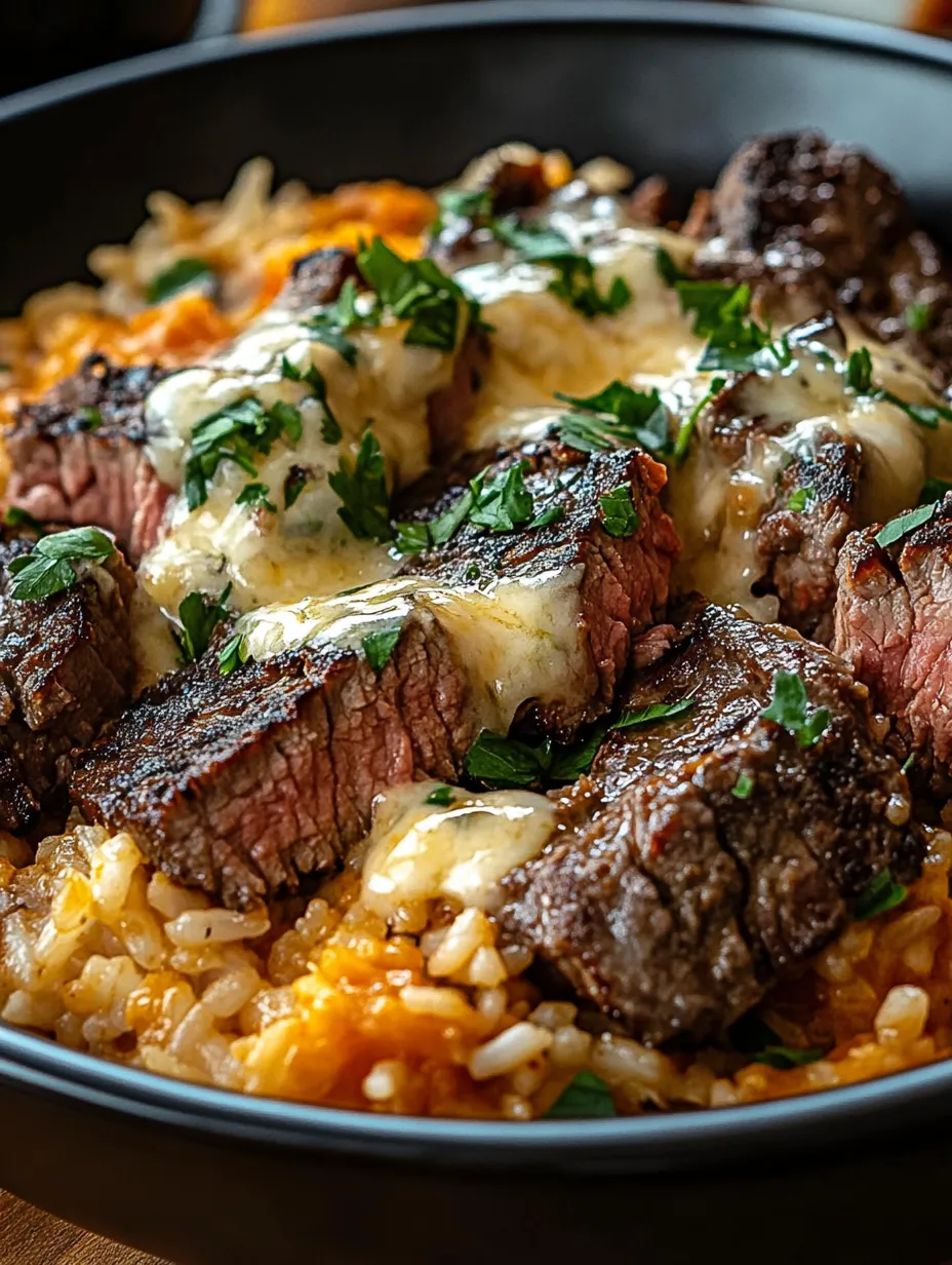 Easy Steak & Queso Rice Recipe
