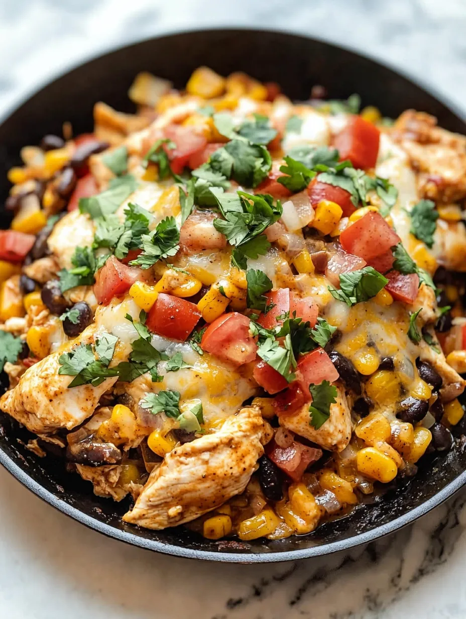 Easy Santa Fe Chicken Skillet Recipe