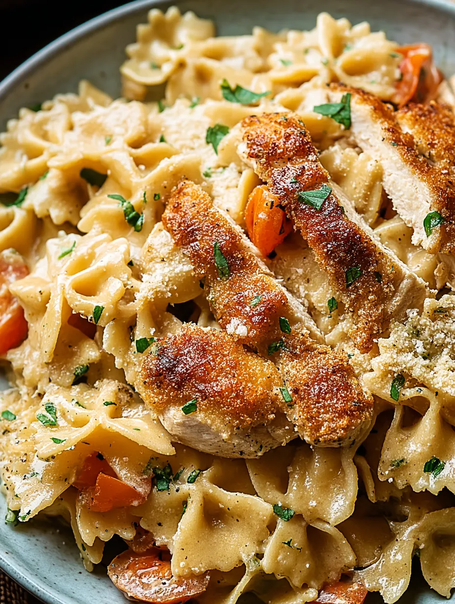 A plate of Louisiana chicken pasta.
