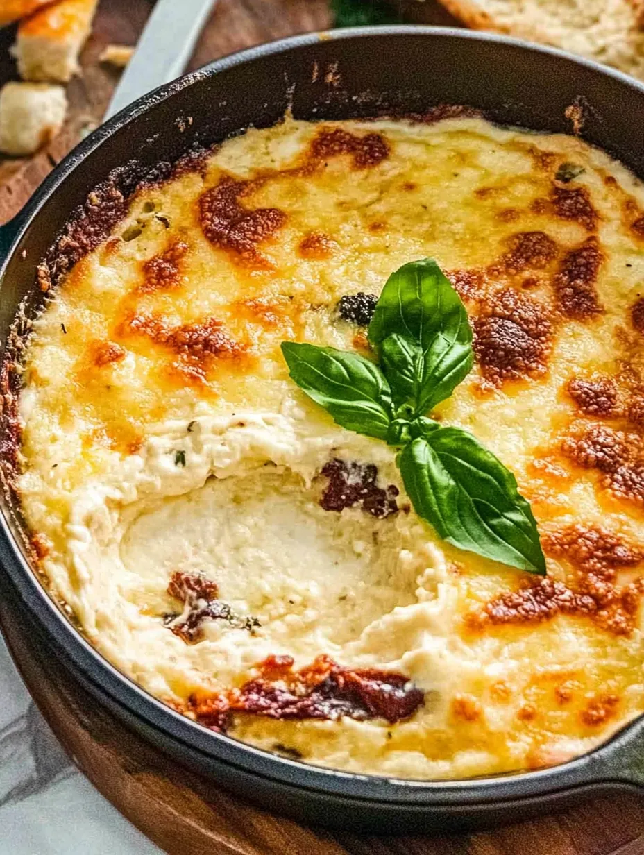 A close up of a Tuscan cheese with vegetables.