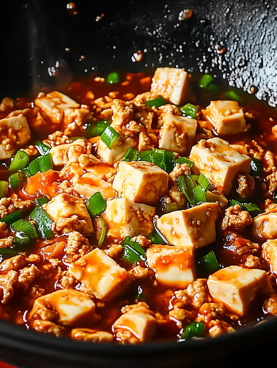 A bowl of Mapo Tofu.