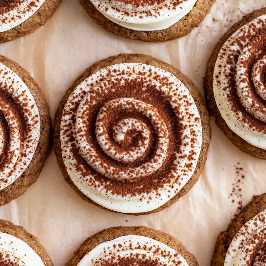cream topped tiramisu cookies
