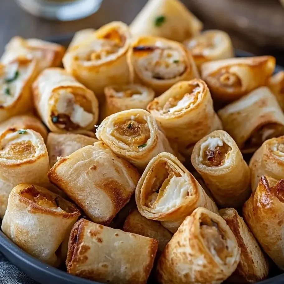 A dish of cheesy tortilla bites.